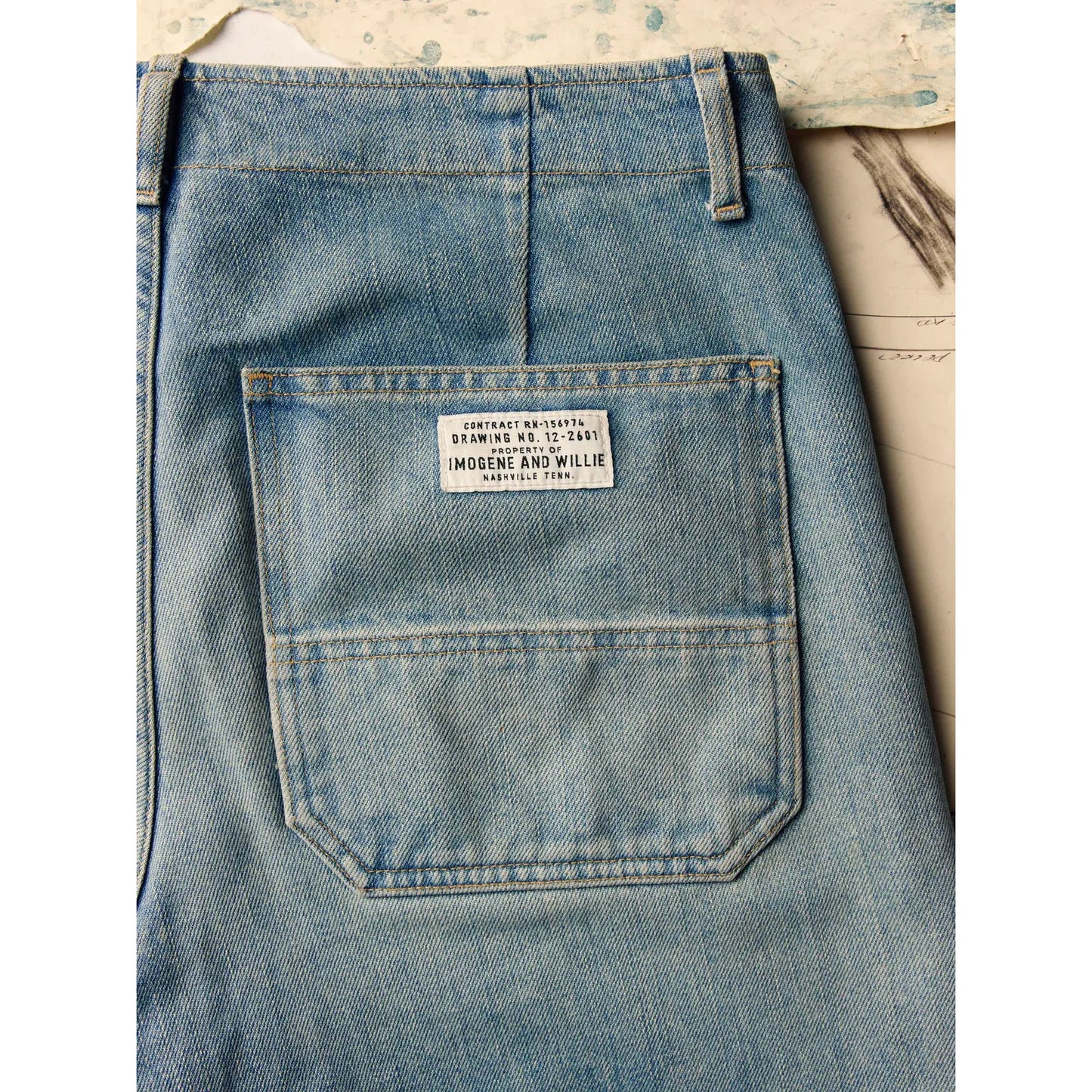 Hencye Workpant - Natural Indigo - DUNE + SALT