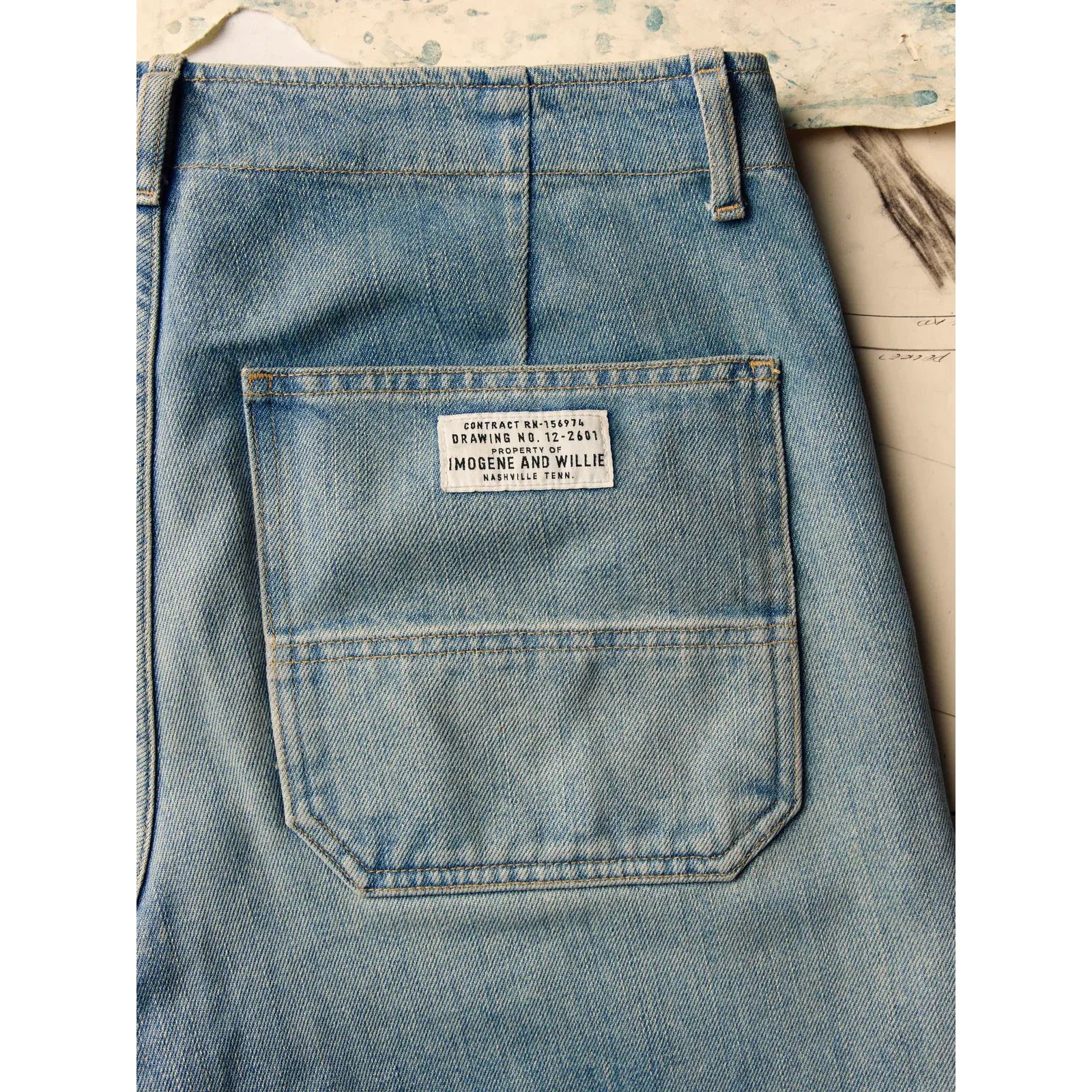 Hencye Workpant - Natural Indigo - DUNE + SALT