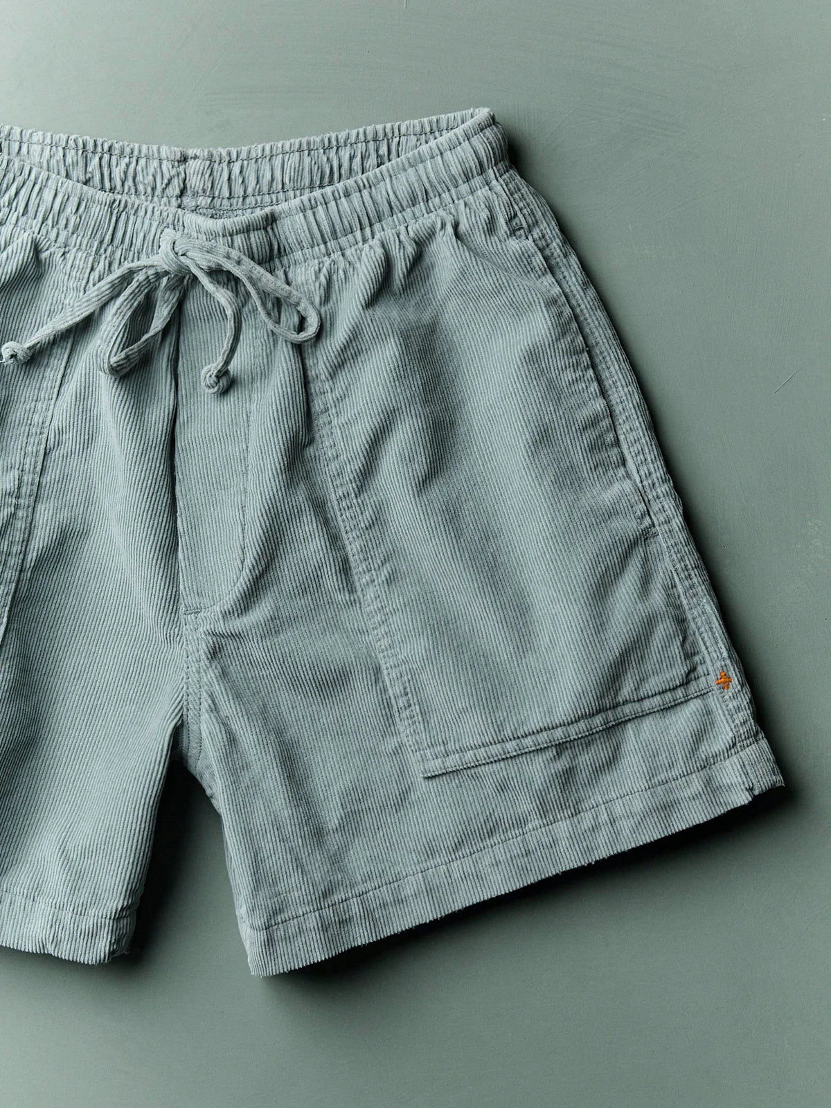 imogene + willie Lounge Cord Short - Sunfaded Blue Slate Gray