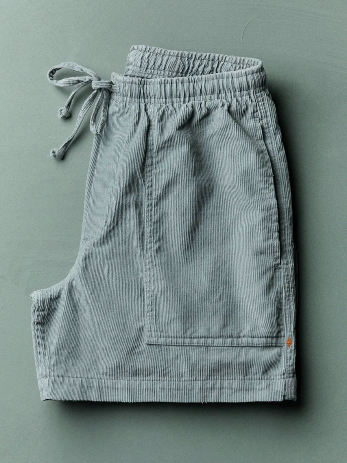 imogene + willie Lounge Cord Short - Sunfaded Blue Light Slate Gray