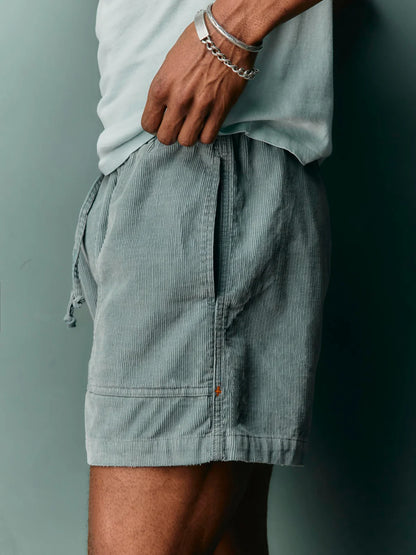 imogene + willie Lounge Cord Short - Sunfaded Blue Black
