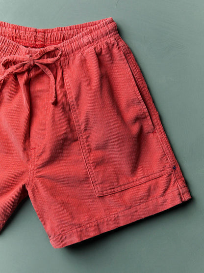 imogene + willie Lounge Cord Short - Sunfaded Red Slate Gray