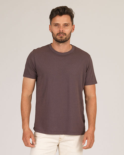 Ace Rivington Supima SS Crewneck Tee - Cocoa Dim Gray