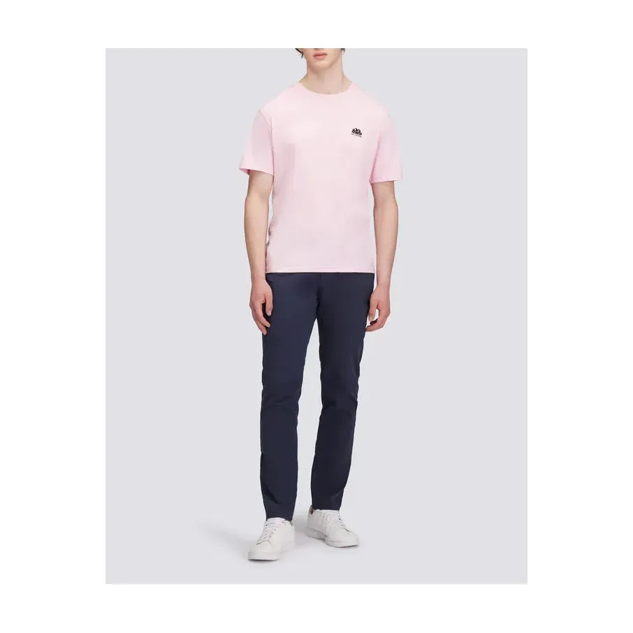 Men's Sundek wetsuit printed T-shirt in quartz pink, featuring a sleek design and comfortable fit for water sports.