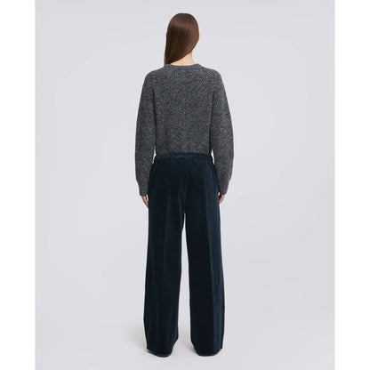 Aspesi Wide Corduroy Trousers - Navy Black