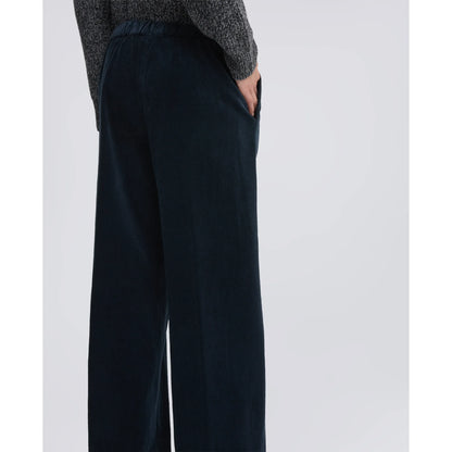 Aspesi Wide Corduroy Trousers - Navy Black