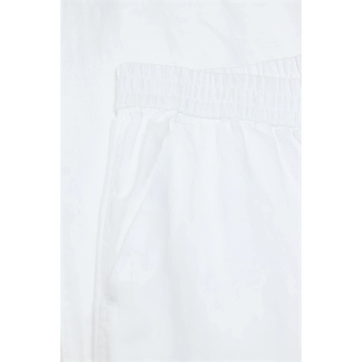 Women's Winona Wide Linen Pants in white by Closed Women's, featuring a relaxed fit and lightweight linen fabric.