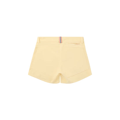 Women's Amundsen 5-inch Concord Garment Dyed Shorts in Butter Cream, showcasing the relaxed fit and soft fabric.