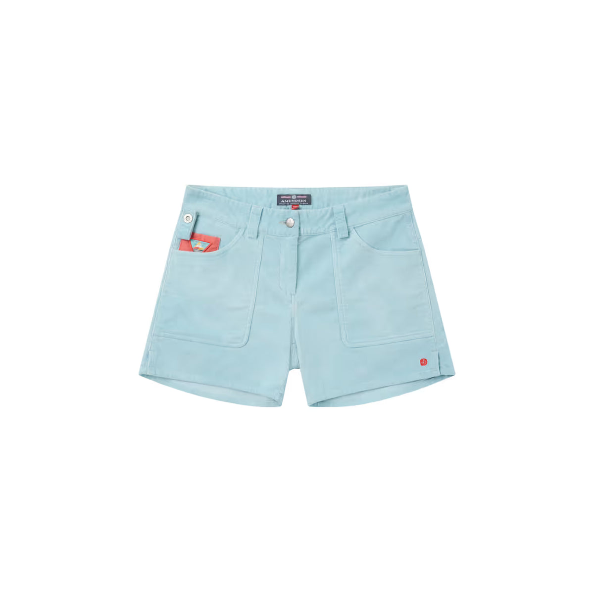 Women's Amundsen 5-inch Concord Garment Dyed Shorts in faded blue sky, showing a relaxed fit and casual style.
