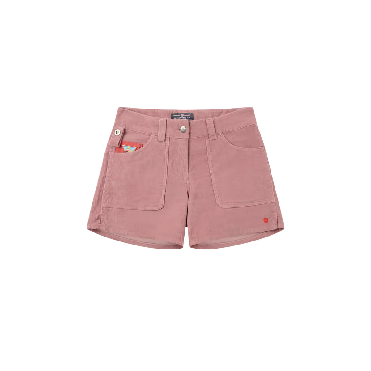 Women's Amundsen 5-inch Concord Garment Dyed Shorts in Faded Peony Pink, showcasing the relaxed fit and vibrant color.