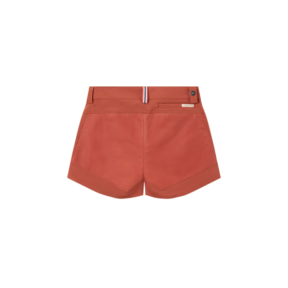 Women's 5-inch Terra Red Amundsen field shorts featuring a relaxed fit and durable fabric, suitable for outdoor activities.