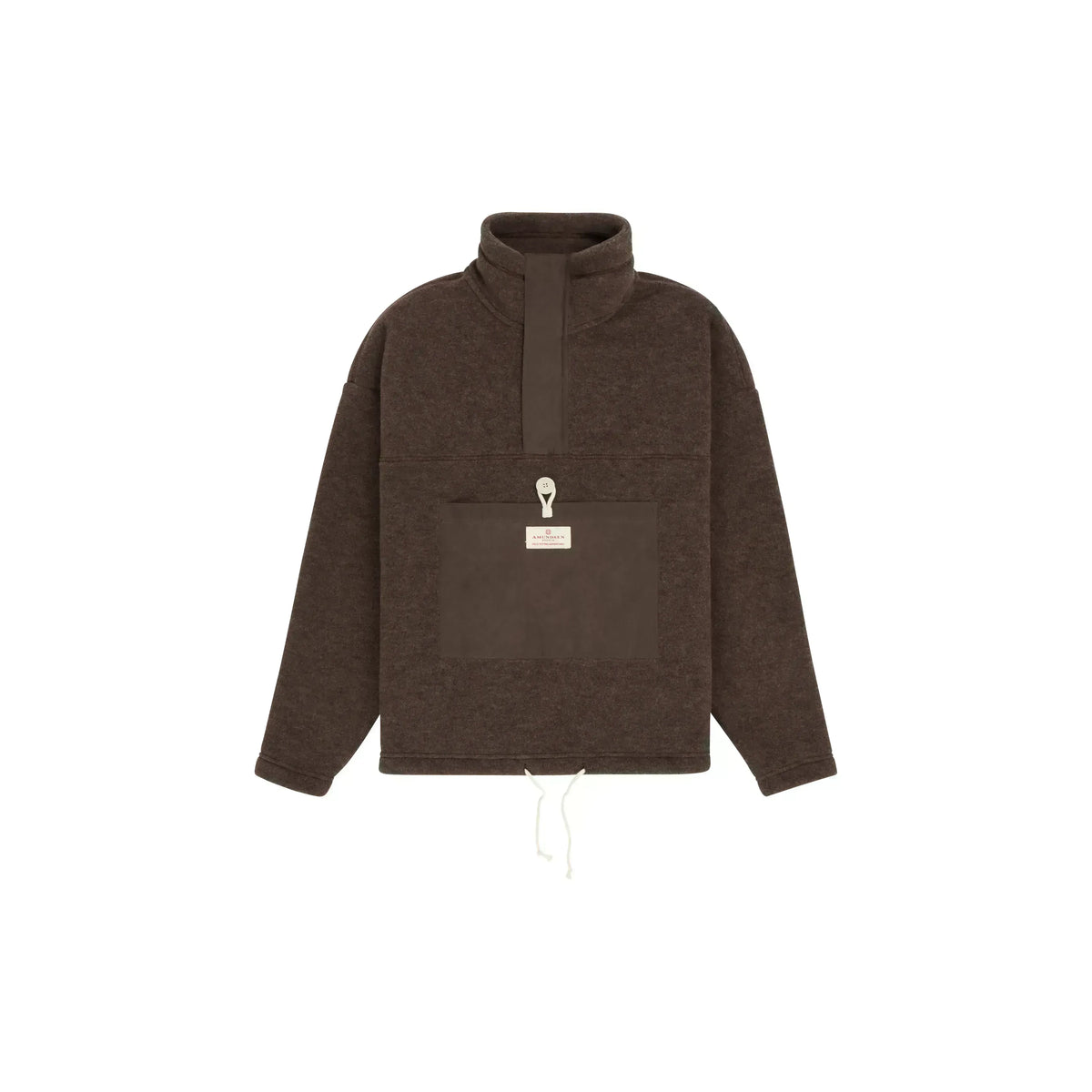 Women's Amundsen V-Bond Waxed Fleece in cowboy brown, showing the fleece fabric and V-shaped design details.