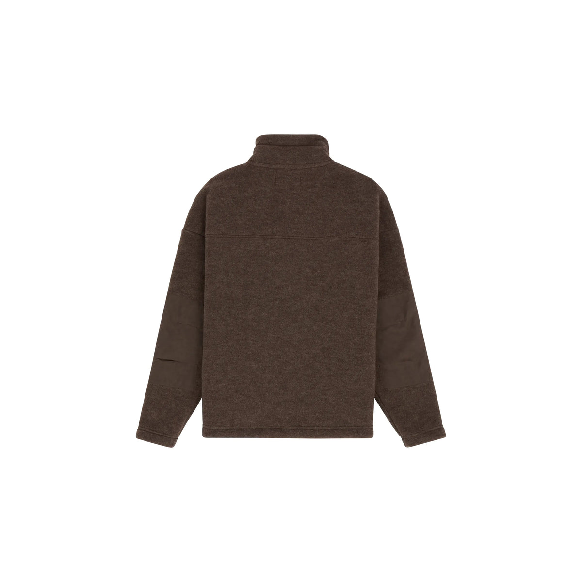 Women's Amundsen V-Bond Waxed Fleece in cowboy brown, showing the fleece fabric and V-shaped neckline design.