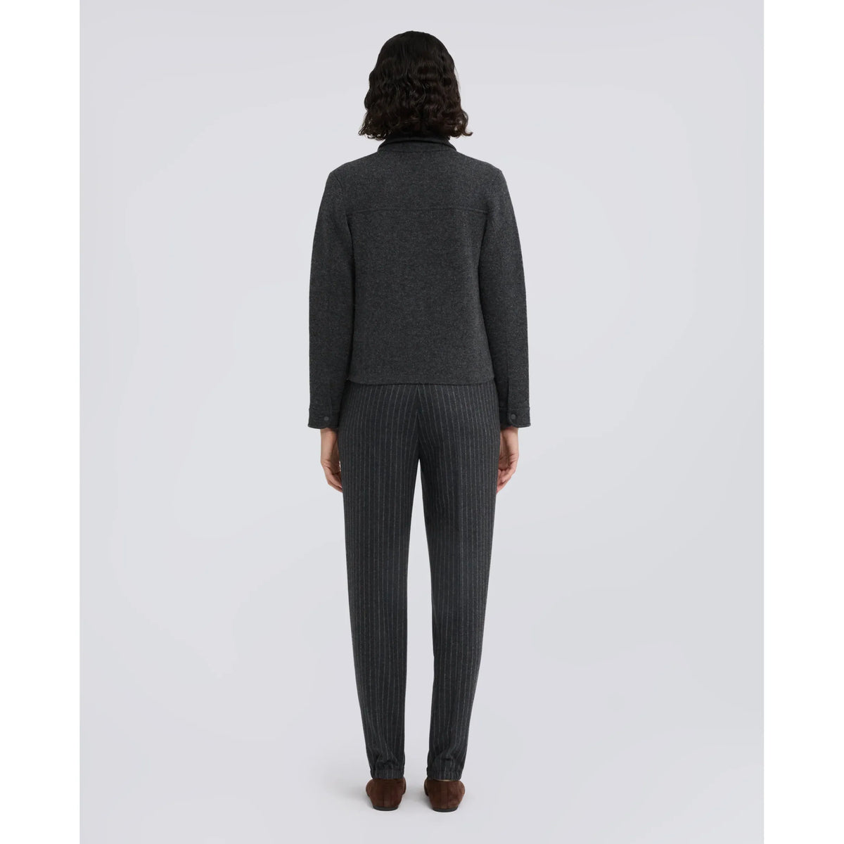 Aspesi Wool/Cashmere Knit Jacket - Charcoal Dark Slate Gray