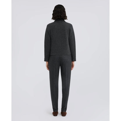 Aspesi Wool/Cashmere Knit Jacket - Charcoal Dark Slate Gray