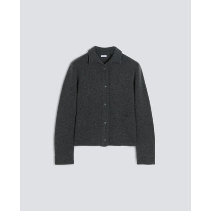 Aspesi Wool/Cashmere Knit Jacket - Charcoal Dark Slate Gray
