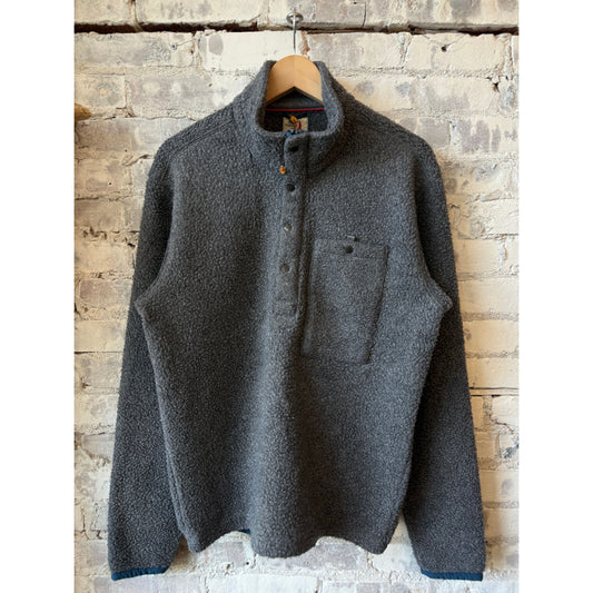 Relwen Wooly Shag Snap-Zip - Light Charcoal Heather Dark Slate Gray