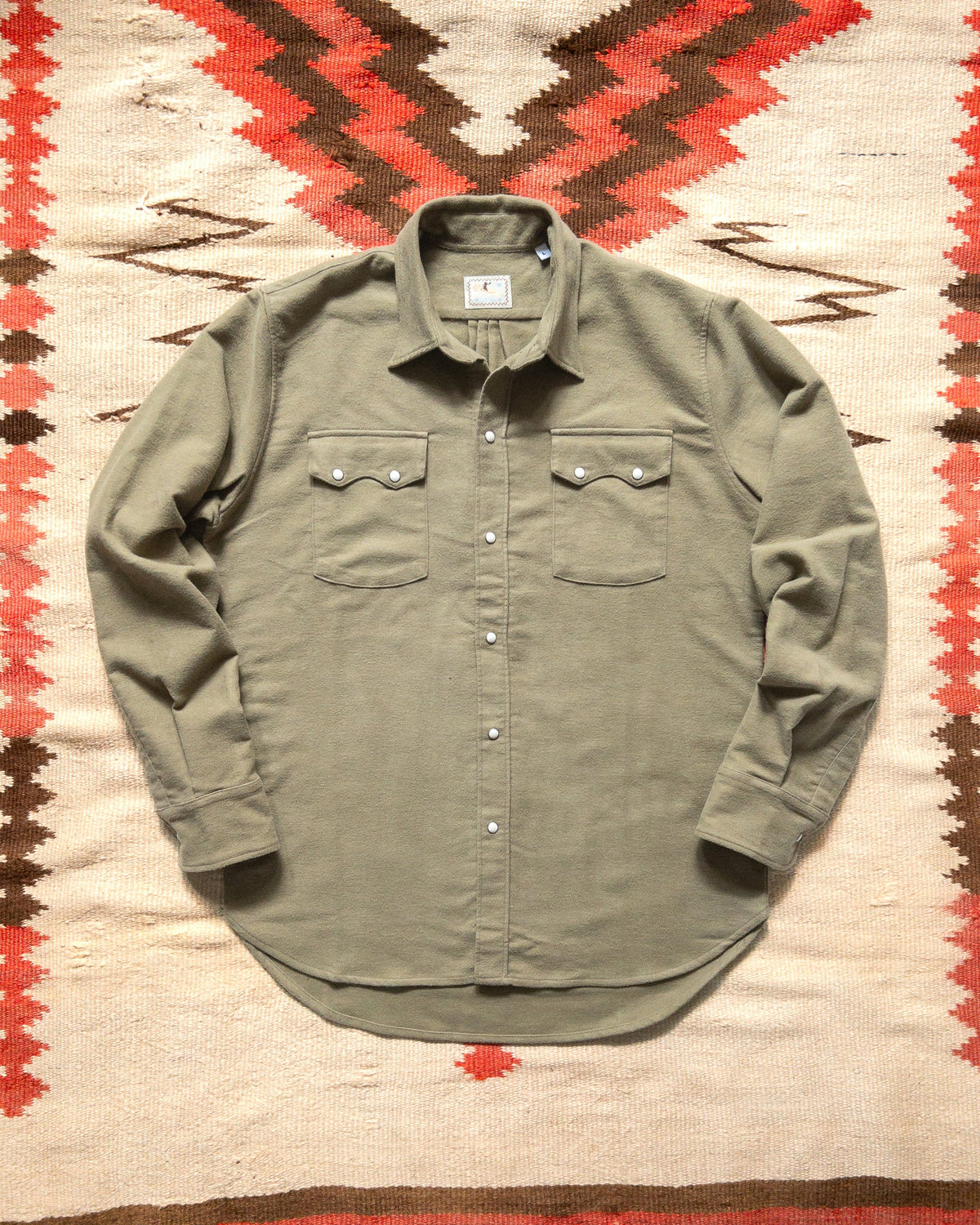 Wythe Moleskin Snap Shirt - placeholder photo (actual colorway photos pending)
