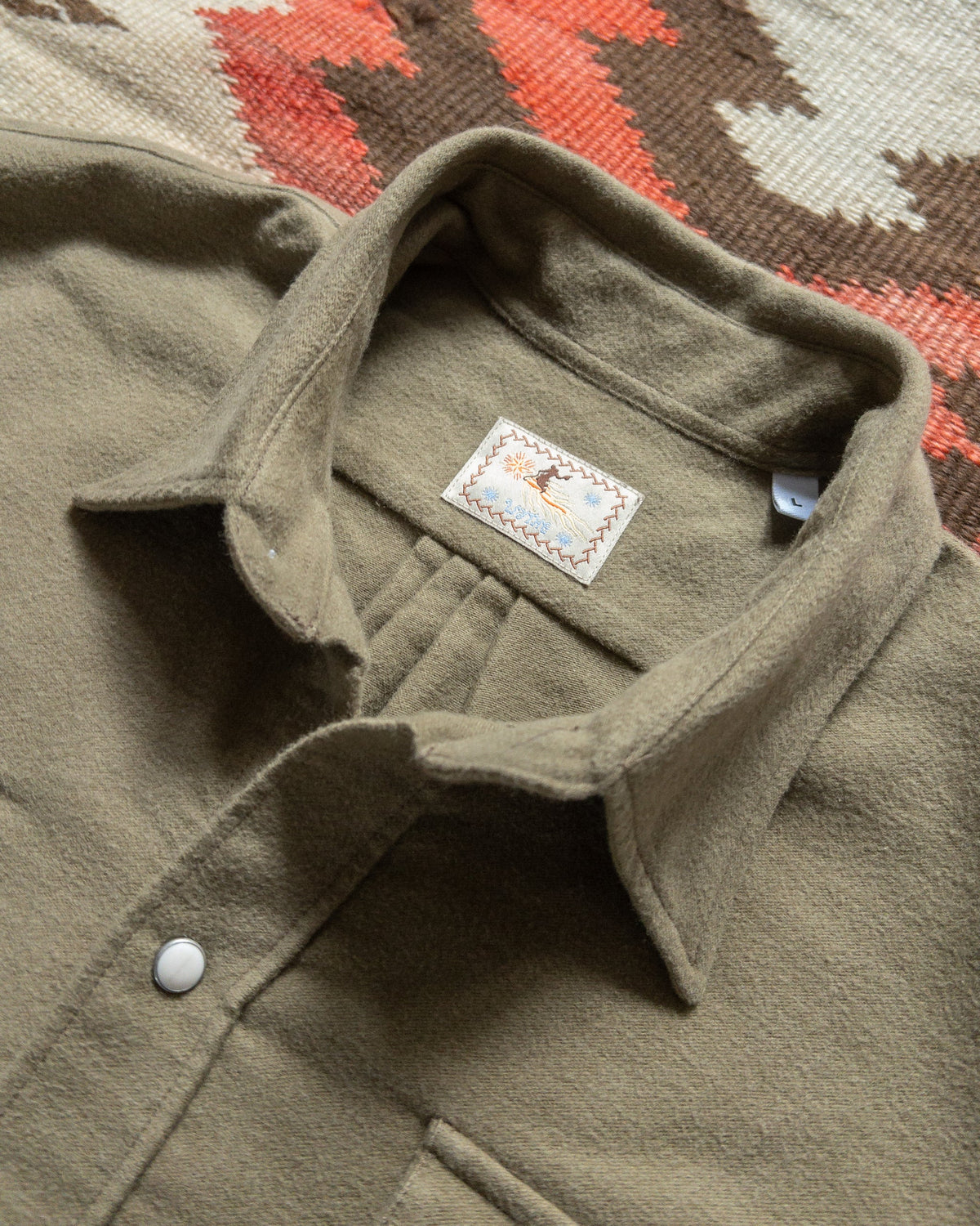 Wythe Moleskin Snap Shirt - placeholder photo (actual colorway photos pending)