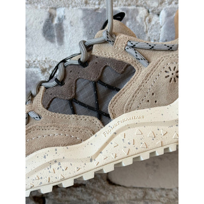 Flower Mountain Yamabushi Man Suede/Nylon Sneaker – Light Grey Light Gray