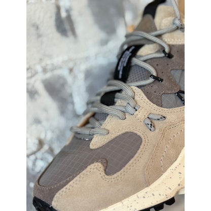 Flower Mountain Yamabushi Man Suede/Nylon Sneaker – Light Grey Gray