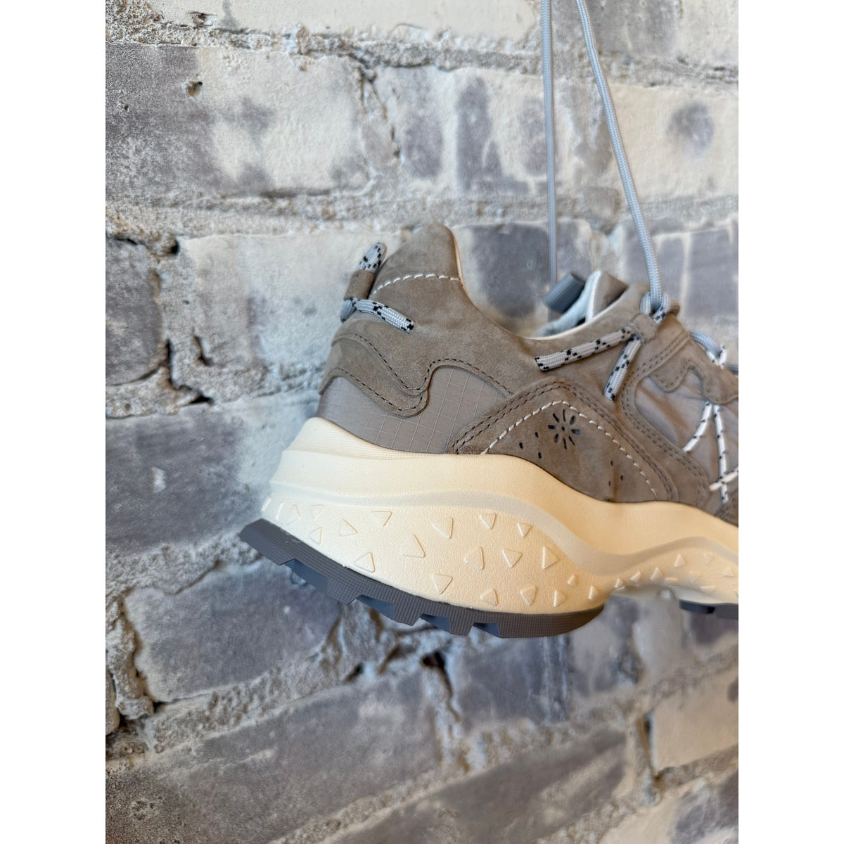 Flower Mountain Yamabushi Suede/Nylon Sneaker – Light Grey Dark Gray