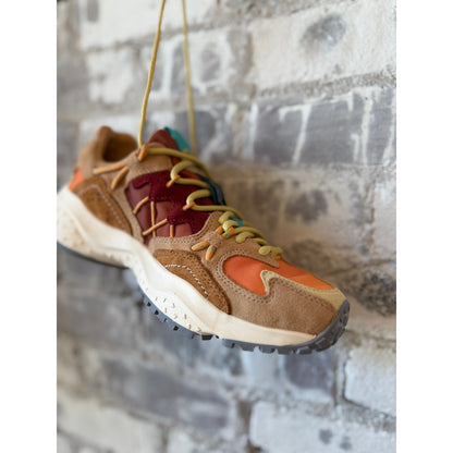 Flower Mountain Yamabushi Woman Suede/Nylon Sneaker – Orange/Conac/Warm Orange Dark Gray