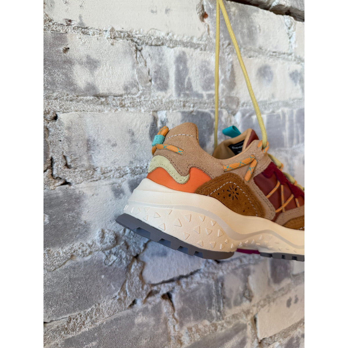 Flower Mountain Yamabushi Woman Suede/Nylon Sneaker – Orange/Conac/Warm Orange Gray