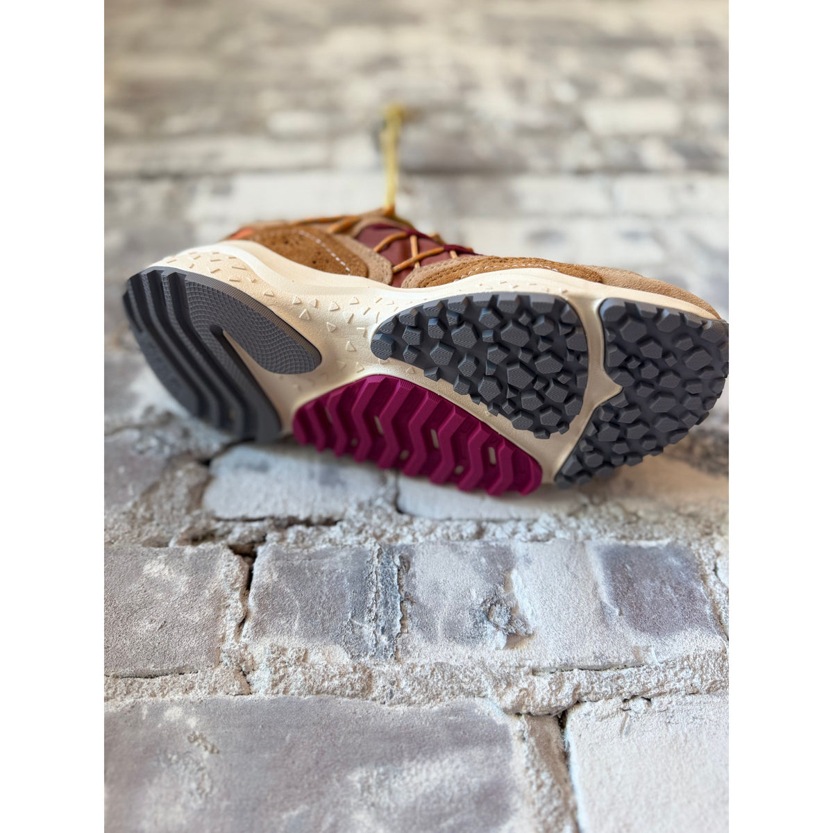 Flower Mountain Yamabushi Woman Suede/Nylon Sneaker – Orange/Conac/Warm Orange Dark Gray
