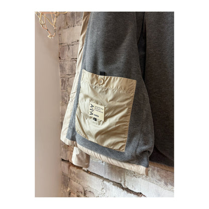 Men's Yoshitaka cotton/nylon shirt jacket in colonial beige by Aspesi, featuring a casual, lightweight design with button closure.