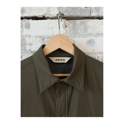 Yoshitaka Cotton/Nylon Shirt Jacket - Military - DUNE + SALT