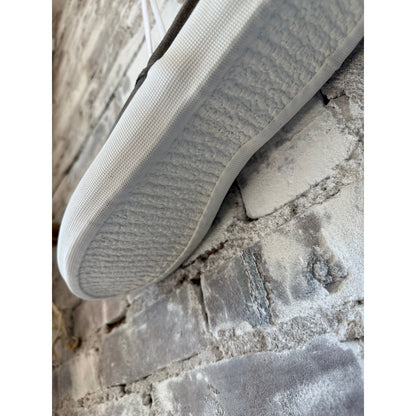 Men's ZDA Marathon Military Trainer in dark beige suede with white sole, Reproduction Of Found x ZDA sneaker, side view