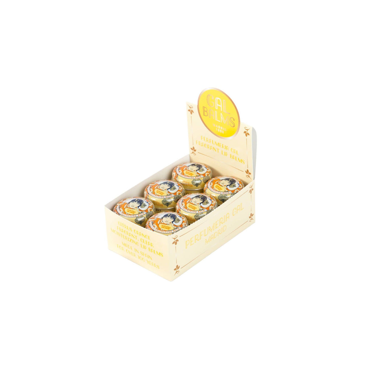 Kalastyle Soap Co. Zesty Orange Lip Balm in a sleek tube, featuring vibrant orange packaging and a citrus scent.