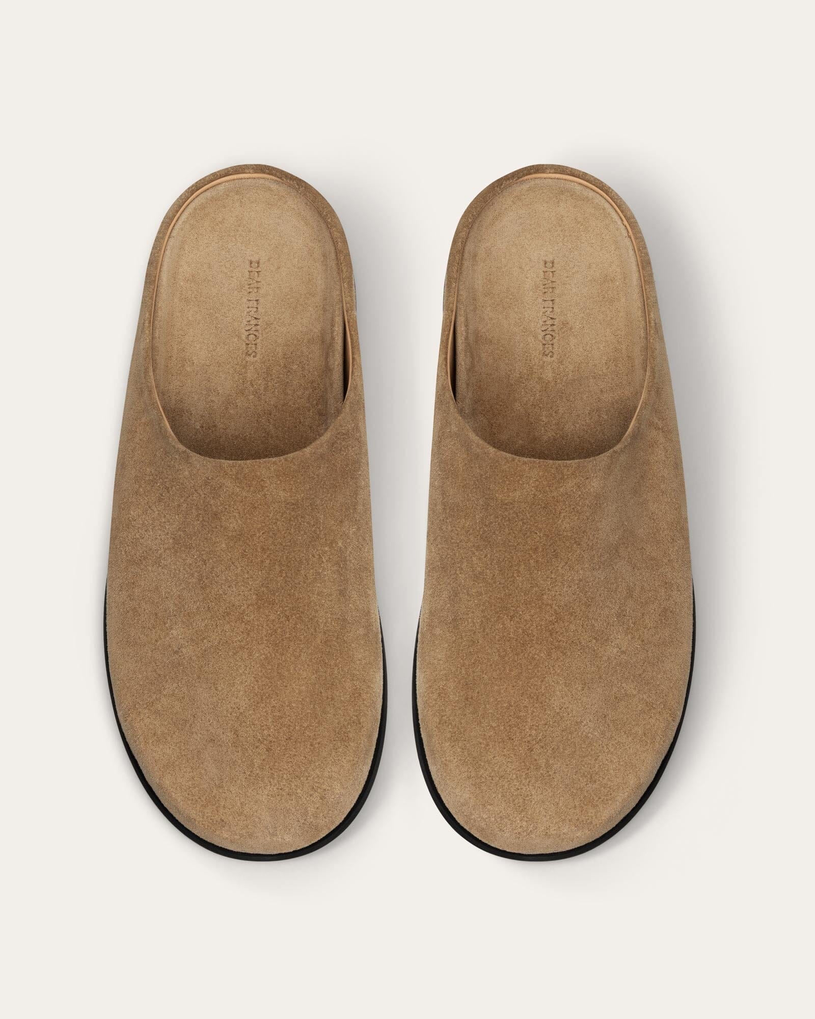 Vico Mule, Caramel Suede — top view