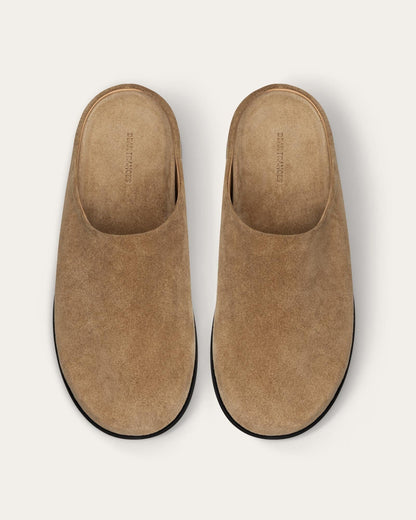 Vico Mule, Caramel Suede — top view