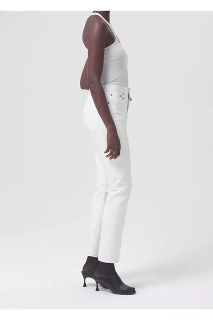 Recycled Leather Riley Long High Rise Straight - Lace - DUNE + SALT