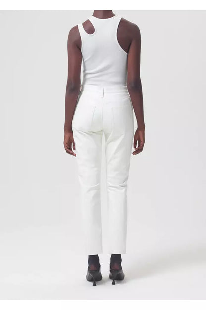 Recycled Leather Riley Long High Rise Straight - Lace - DUNE + SALT