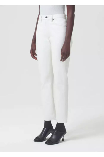 Recycled Leather Riley Long High Rise Straight - Lace - DUNE + SALT