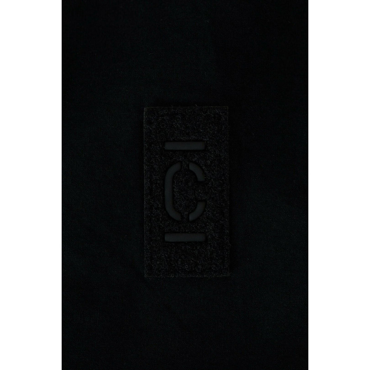 Black cotton canvas tote bag by Closed Men's, featuring sturdy handles and a spacious design for everyday accessories.