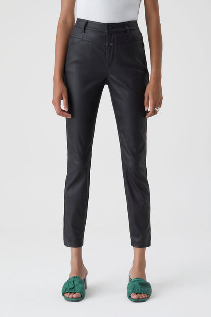 Skinny Pusher Stretch Leather Pants - Black - DUNE + SALT