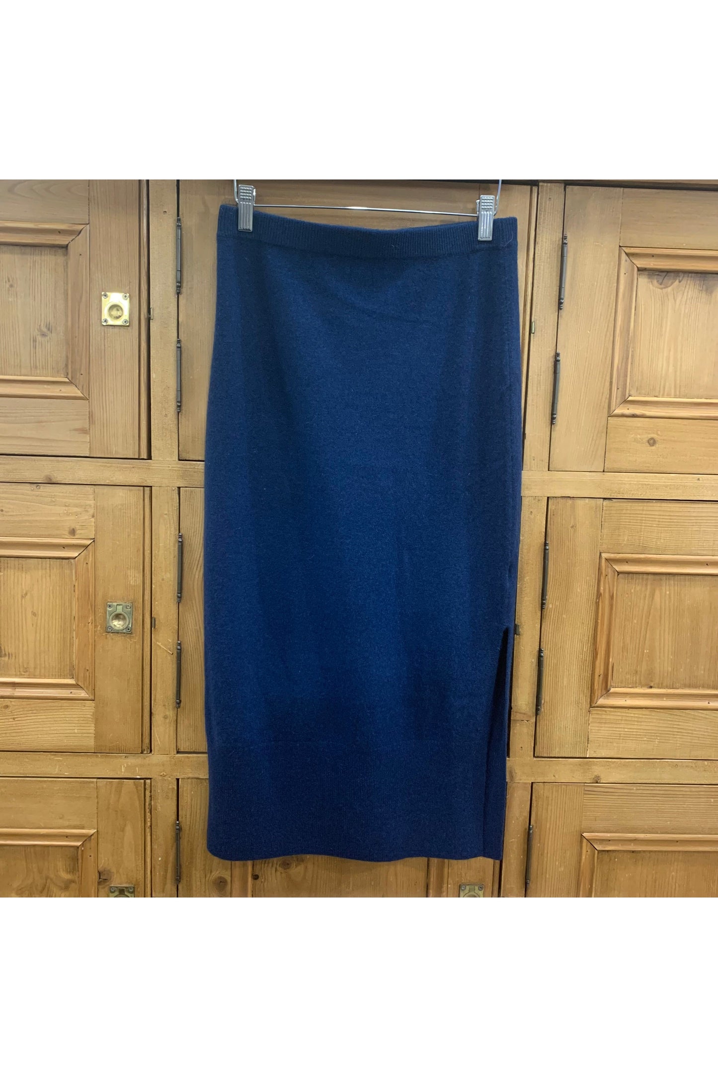 Annecy Long Side Split Skirt - Marine - DUNE + SALT