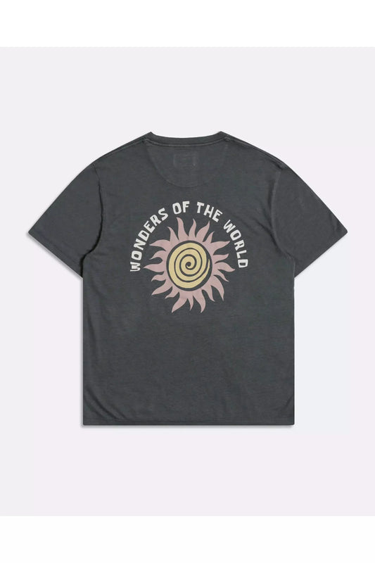 Wonders Sun Swirl Print Graphic T-Shirt - Blue Night - DUNE + SALT