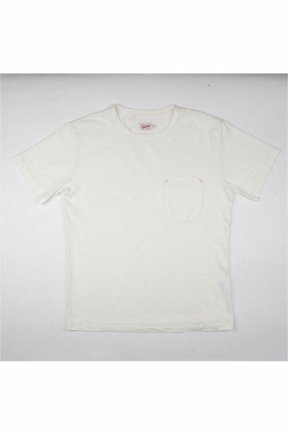 Freenote Cloth 9 Ounce Pocket T-Shirt - White Light Gray
