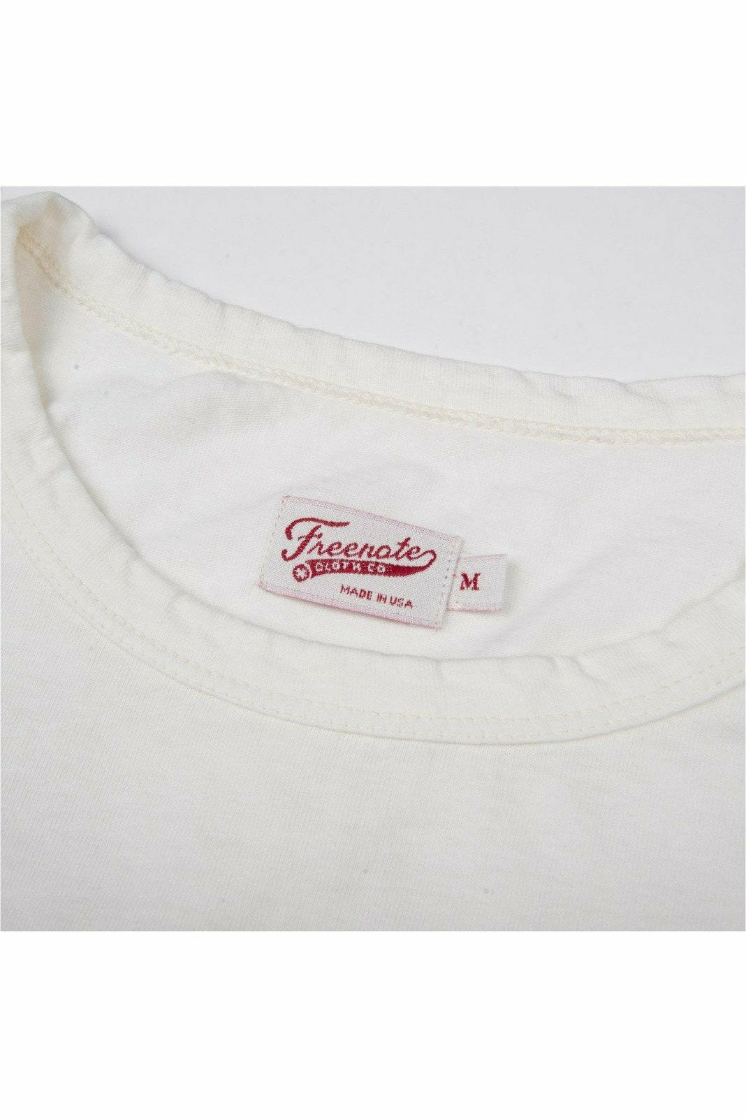 Freenote Cloth 9 Ounce Pocket T-Shirt - White Light Gray