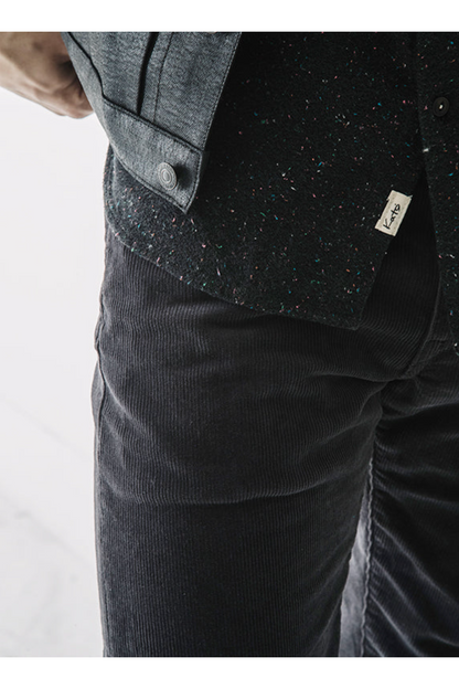 The Pen Slim Stretch 16w Corduroy - Charcoal - DUNE + SALT
