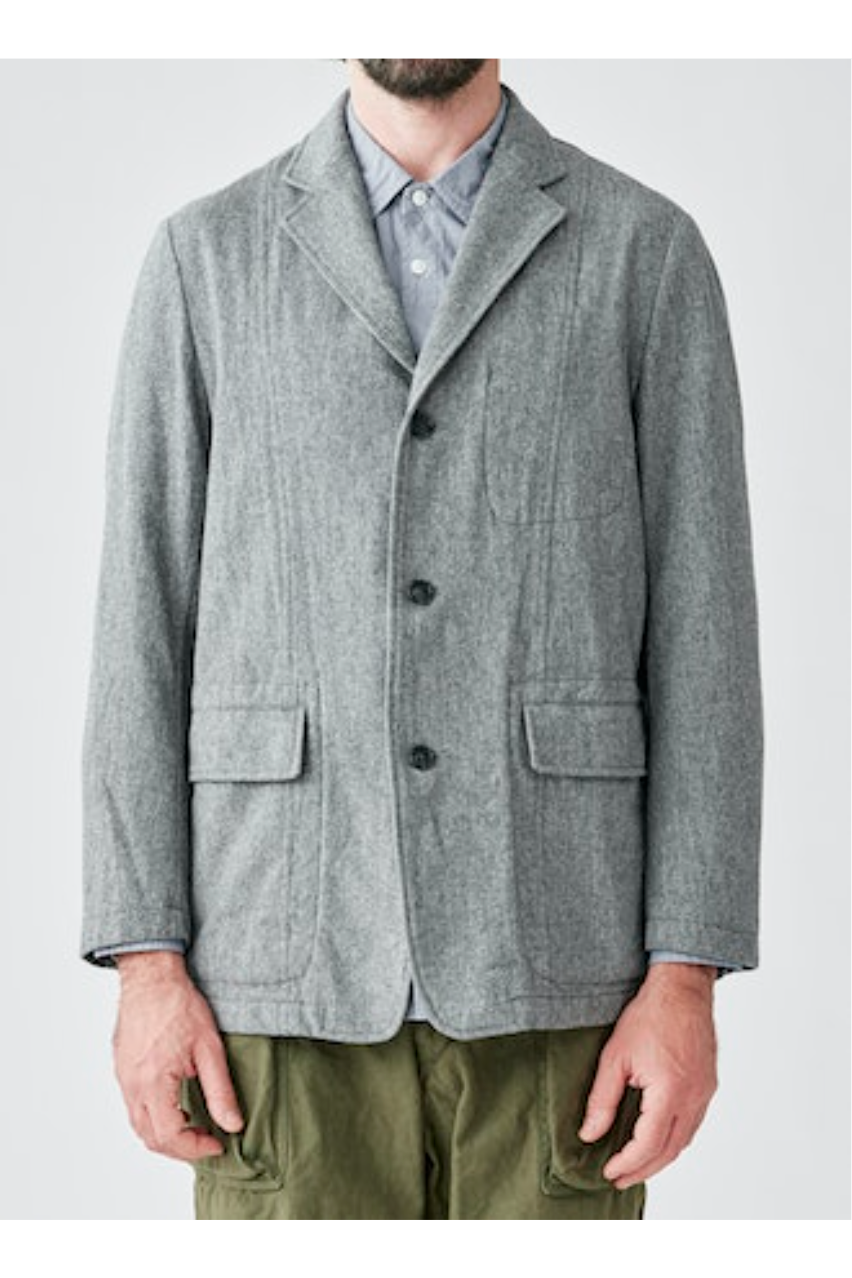 Three Button Jacket - Light Grey - DUNE + SALT