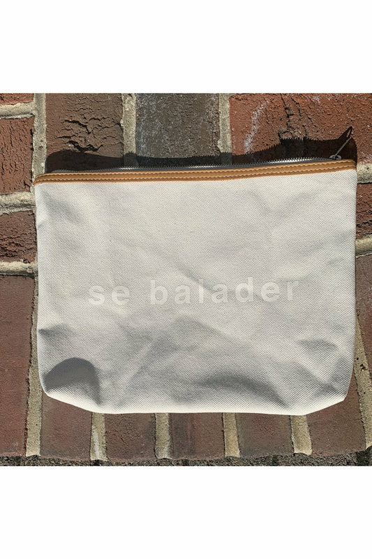 Se Balader Zipper Pouch - Cream - DUNE + SALT